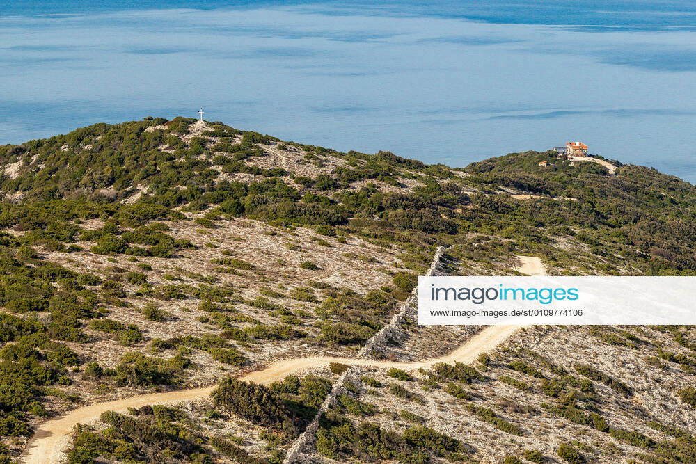 PXL_Osorscica mountain Photo taken on Jan. 12, 2021 show Osorscica mountain , Losinj Island, Croatia. Osorscica mountain spreads along the northern part of the island of Losinj from Cunski to Osor, and it is about 20 kilometres long. It is the first mountain on the islands of Adriatic to have attracted visitors, heir to the Austro-Hungarian throne Rudolf Habsburg was surely one of the first, having climbed Osorscica in 1887. Osorscica is well-known for many caves and the most famous are St. Gaudentius cave, located below the peak Televrina on the eastern side, and Vela Jama on the western side of Televrina. It is about 40 metres deep and remains of people were found here from about 10.000 years ago. SreckoxNiketic PIXSELL