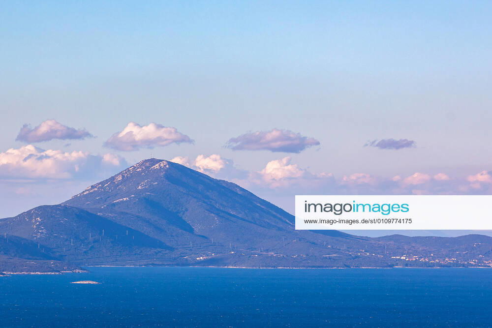 PXL_Osorscica mountain Photo taken on Jan. 12, 2021 show Osorscica mountain , Losinj Island, Croatia. Osorscica mountain spreads along the northern part of the island of Losinj from Cunski to Osor, and it is about 20 kilometres long. It is the first mountain on the islands of Adriatic to have attracted visitors, heir to the Austro-Hungarian throne Rudolf Habsburg was surely one of the first, having climbed Osorscica in 1887. Osorscica is well-known for many caves and the most famous are St. Gaudentius cave, located below the peak Televrina on the eastern side, and Vela Jama on the western side of Televrina. It is about 40 metres deep and remains of people were found here from about 10.000 years ago. SreckoxNiketic PIXSELL