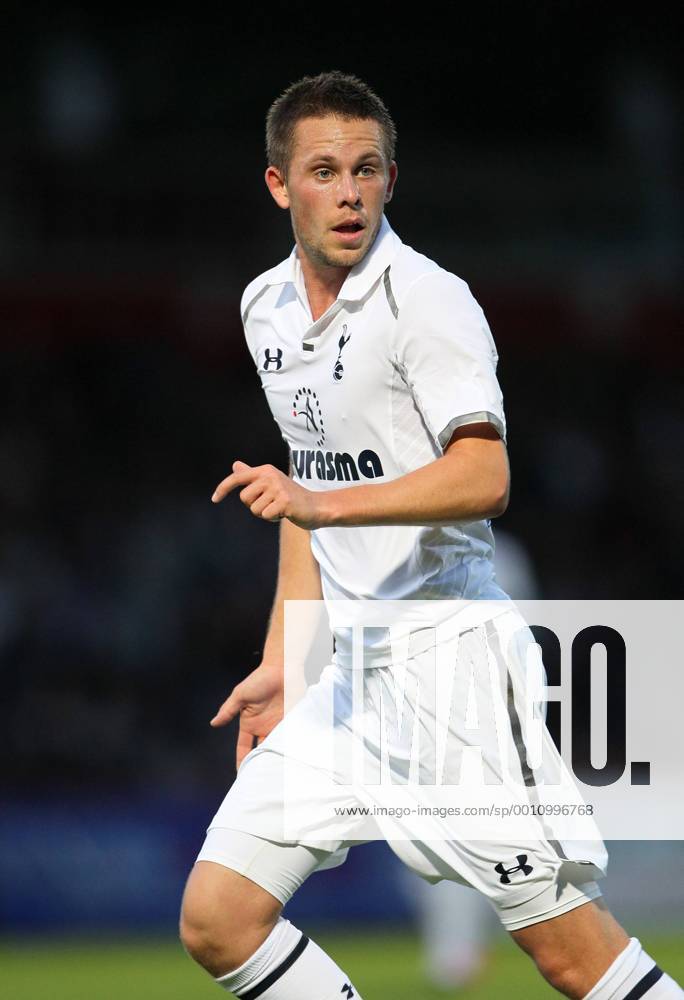 Tottenhams Gylfi Sigurdsson in action..Pre-Season Stevenage Town v Tottenham Hotspur, The Lamex Stadium, Stevenage, 18th July 2012. Pic David Klein SPORTIMAGE... .