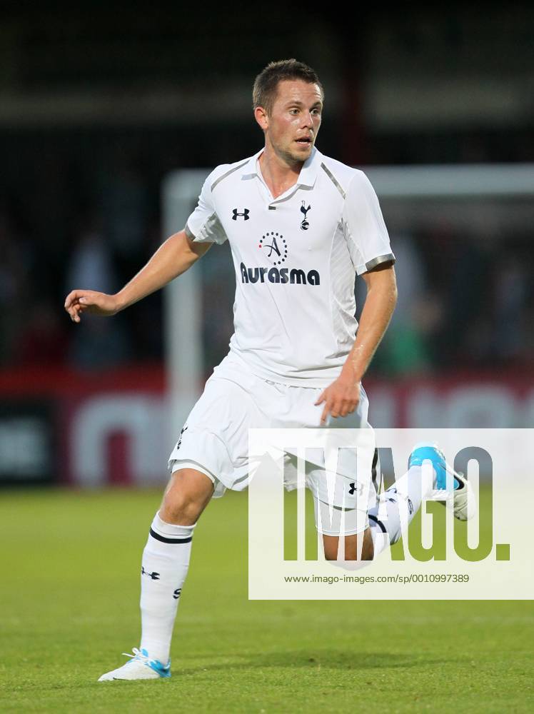 Tottenhams Gylfi Sigurdsson in action..Pre-Season Stevenage Town v Tottenham Hotspur, The Lamex Stadium, Stevenage, 18th July 2012. Pic David Klein SPORTIMAGE .