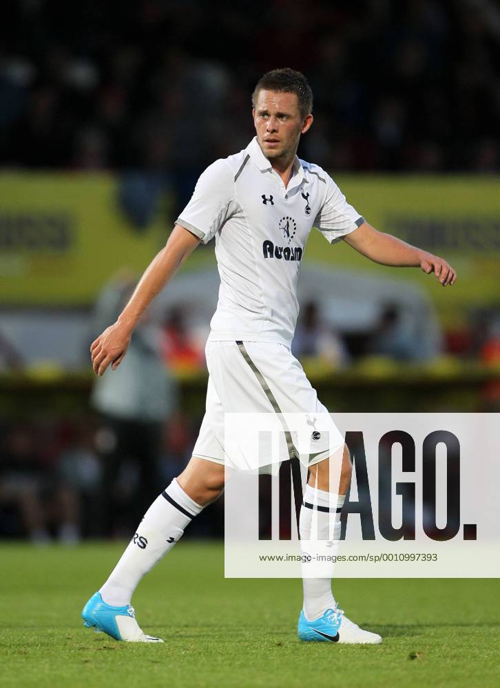 Tottenhams Gylfi Sigurdsson in action..Pre-Season Stevenage Town v Tottenham Hotspur, The Lamex Stadium, Stevenage, 18th July 2012. Pic David Klein SPORTIMAGE .