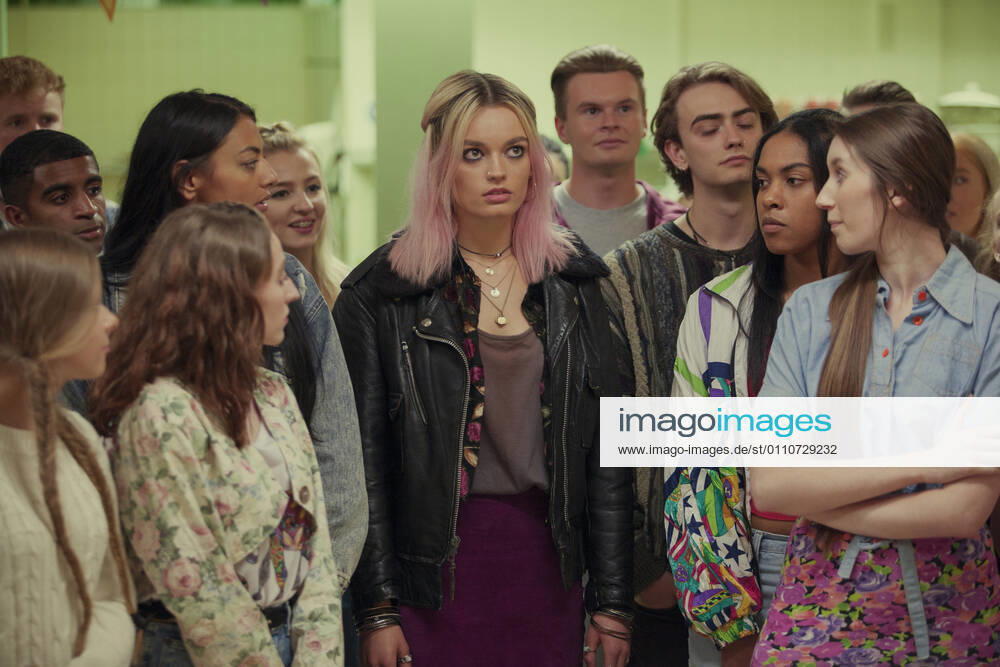 RELEASE DATE: TV Series (2019-) season 3 TITLE: Sex Education STUDIO: CREATORS: Laurie Nunn PLOT: A teenage boy with a sex therapist mother teams up with a high school classmate to set up an underground sex therapy clinic at school. STARRING: EMMA MACKAY as Maeve Wiley. Wales United Kingdom - ZUMAl16_ 20210122_sha_l16_175