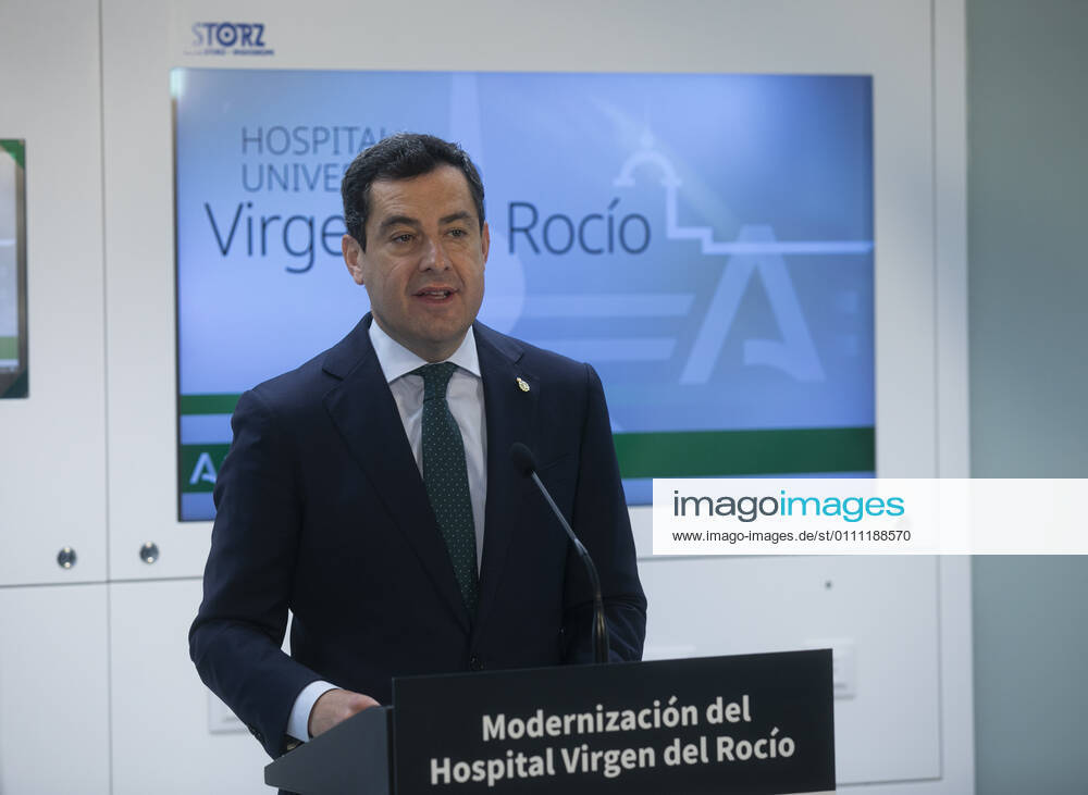 The President of the Junta de Andalucia, Juanma Moreno, during his visit to the new facilities of the Virgen del Rocio Children s Hospital. In Seville (Andalusia, Spain), 27 January 2021. 27 JANUARY 2021 Maria Josà Lopez LagenciaEP 01 27 2021 Seville (Andalusia) Seville (Andalusia) Spain