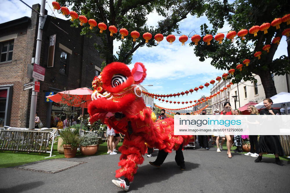 CHINESE NEW YEAR SYDNEY, A Traditional lion dance troupe as part of the Chinese New year in Sydney, Friday, February 12, 2021. ( NO ARCHIVING, , NO USE IN BOOKS WITHOUT CONSENT SYDNEY NSW AUSTRALIA