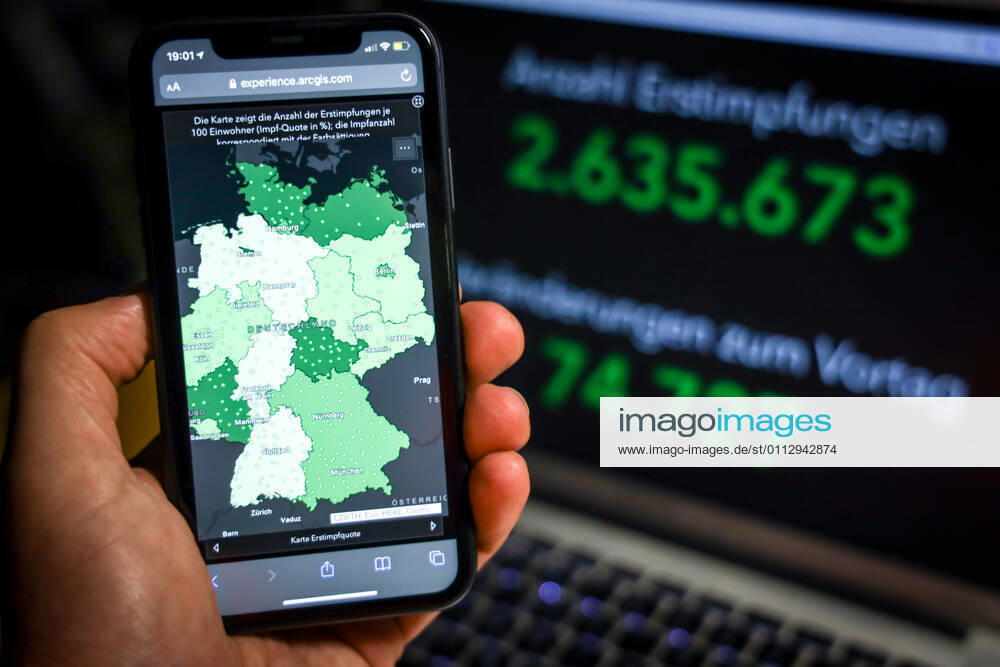 Coronavirus in Deutschland - COVID-19 Impfungen -Dashboard 13.02.2021: Esri Deutschland GmbH auf Basis des Digitalen Impfquotenmonitoring zur COVID-19-Impfung des RKI - Anzahl Erstimpfungen: 2.635.673 Veränderungen zum Vortag: 74.727 Anzahl Zweitimpfungen: 1.331.573 Veränderungen zum Vortag: 72.329 Datenstand vom 13.02.2021.