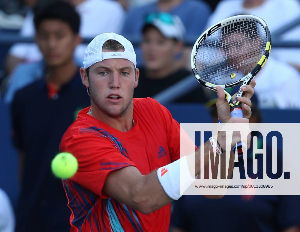 US Open 2012, USTA Billie Jean King National Tennis Center, Flushing Meadows, New York, ITF Grand Slam Tennis Tournament . Jack Sock (USA), Aktion,Einzelbild,Halbkörper,Querformat,