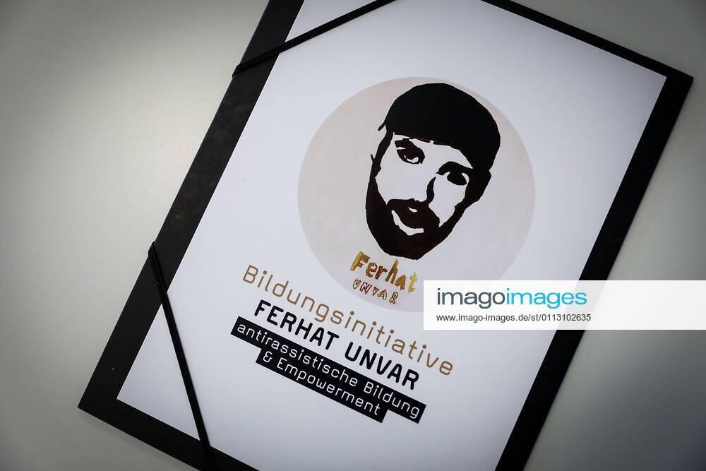 Lokal Hanau , Vorstellung Bildungsinitiative 19. Februar v.l. Logo Bildungsinitiative Ferhat Unvar, Hanau Hessen Deutschland (DE)