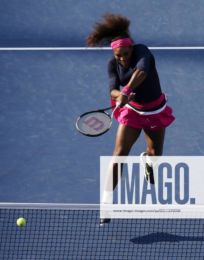 Serena Williams in doubles match in Arthur Ashe Stadium at the BillieJean King National Tennis Center in New York City on August 31, 2012. NYP20120831147