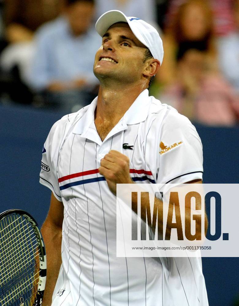 Andy Roddick, USA, in the second set of second-round action at the 2012 U.S. Open held at the National Tennis Center on August 31, 2012 in New York. . NYP20120831311