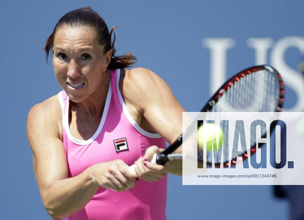 Jelena Jankovic of Serbia on day 6 in Arthur Ashe Stadium at the Billie Jean King National Tennis Center in New York City on September 1, 2012. NYP20120901107