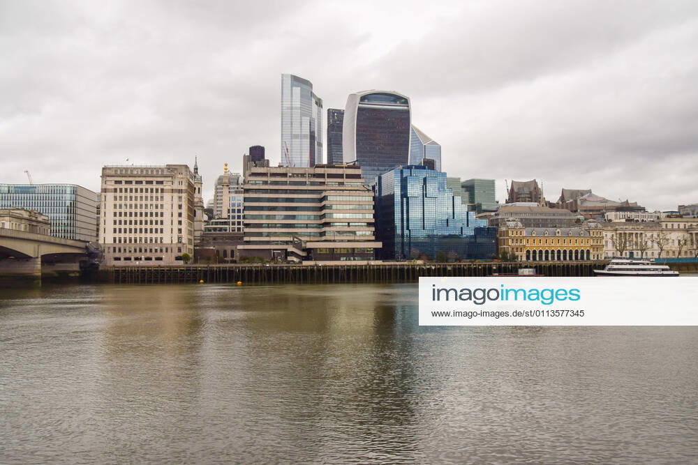 General view of the City of London amid the lockdown. London United Kingdom - ZUMAs197 20210219_zaa_s197_248