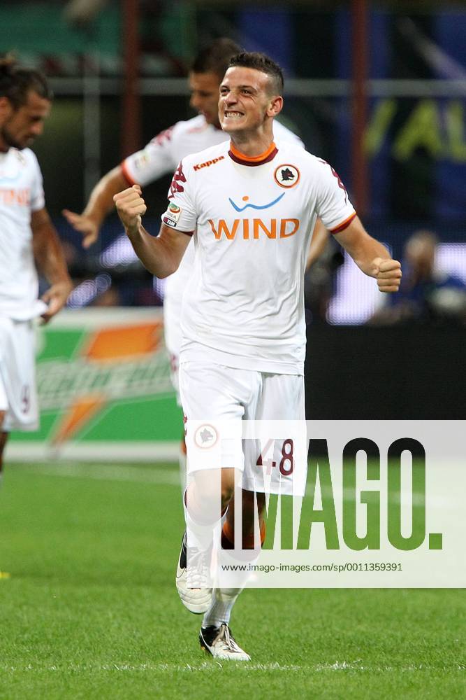 Alessandro Florenzi Roma Goal celebration, Inter Mailand - AS Rom PaoloxNucci
