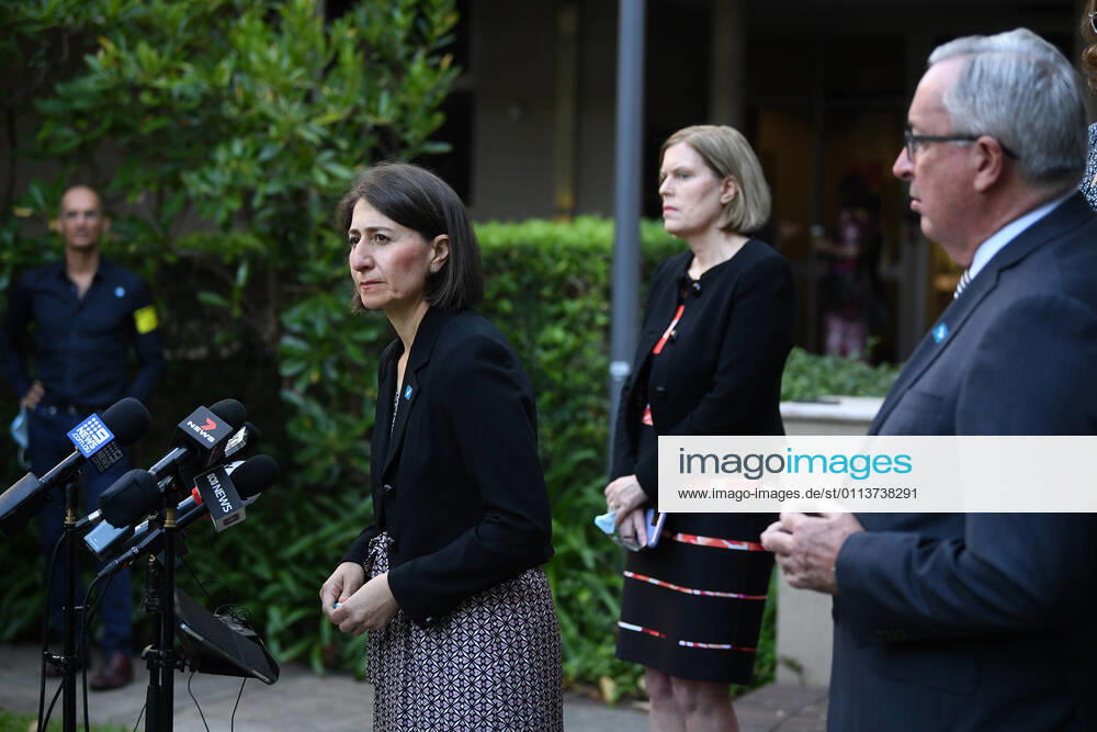NSW COVID19 VACCINE ROLLOUT, NSW Premier Gladys Berejiklian speaks to media following the start of the COVID-19 vaccination program at Royal Prince Alfred Hospital in Sydney, Monday, February 22, 2021. ( NO ARCHIVING, , NO USE IN BOOKS WITHOUT CONSENT SYDNEY NSW AUSTRALIA
