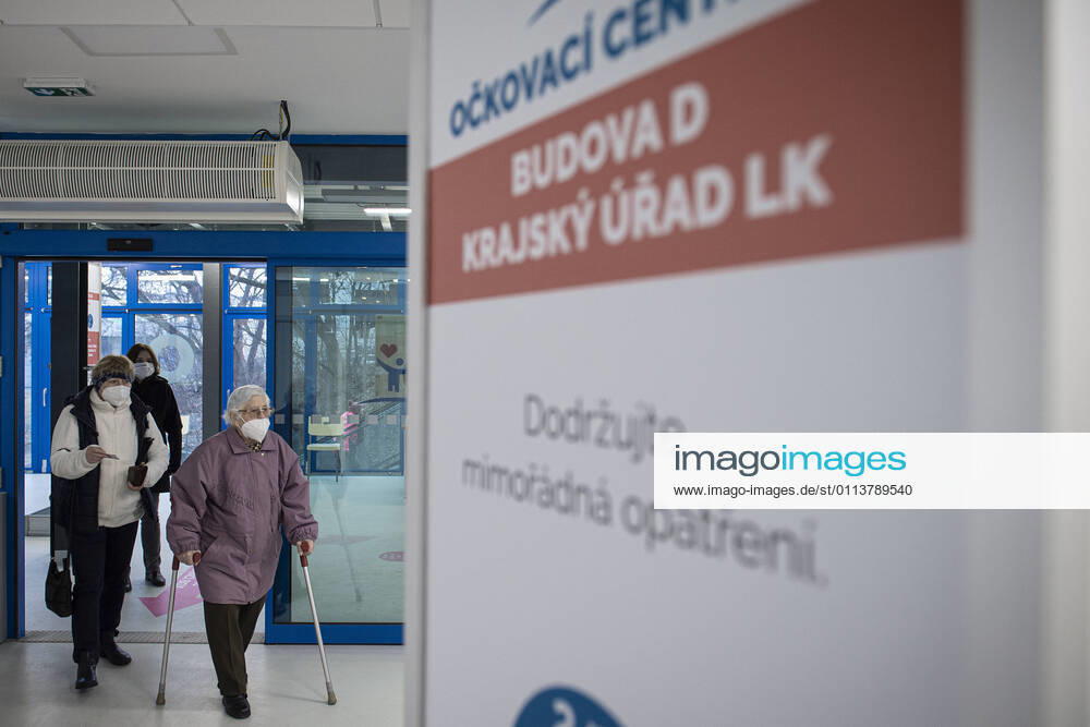 The large-capacity vaccination center against COVID-19 start operation on February 22, 2021, in Liberec, Czech Republic. In the Czech Republic continues vaccination of seniors against coronavirus. (CTKxPhoto RadekxPetrasek) CTKPhotoP202102220350401 PER 11