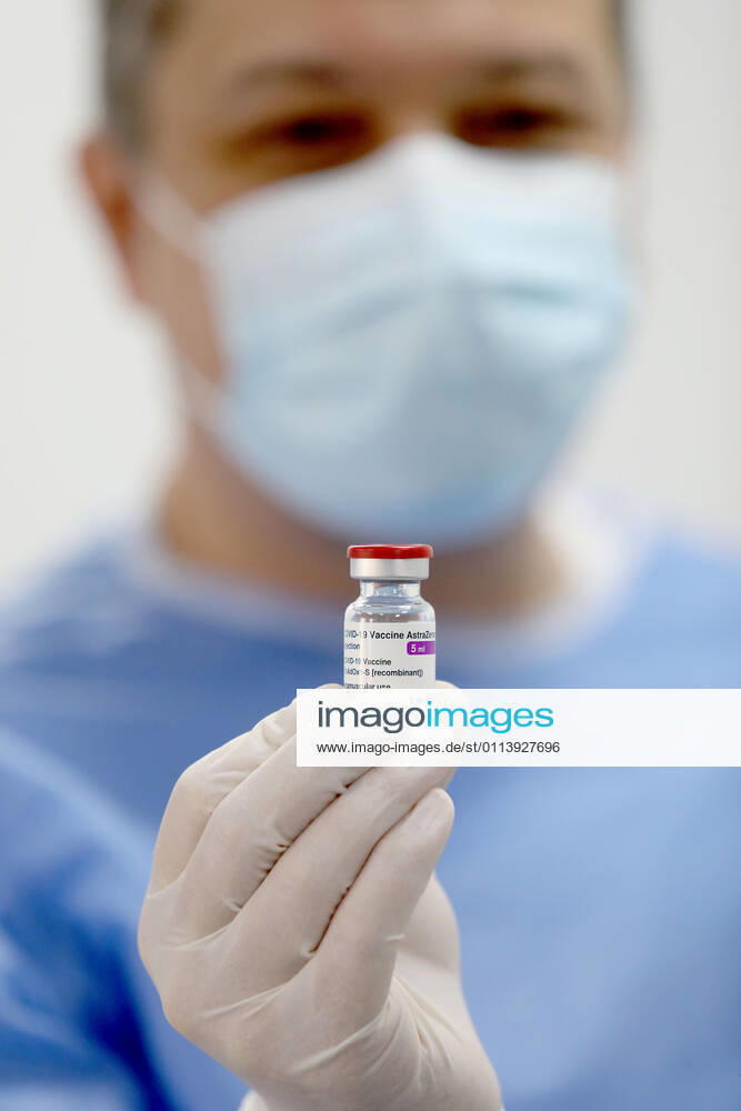 Vaccination in Zagreb, Croatia Photo taken on February 23, 2021 show AstraZeneca vaccine in Zagreb, Croatia on February 23, 2021 PatrikxMacek PIXSELL