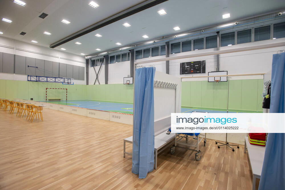 The large-capacity vaccination center against COVID-19 start trial operation on February 24, 2021, in a sports hall in Ricany, near Prague, Czech Republic. In the Czech Republic continues vaccination of seniors against coronavirus. (CTKxPhoto KaterinaxSulova) CTKPhotoP202102240399001 suk009
