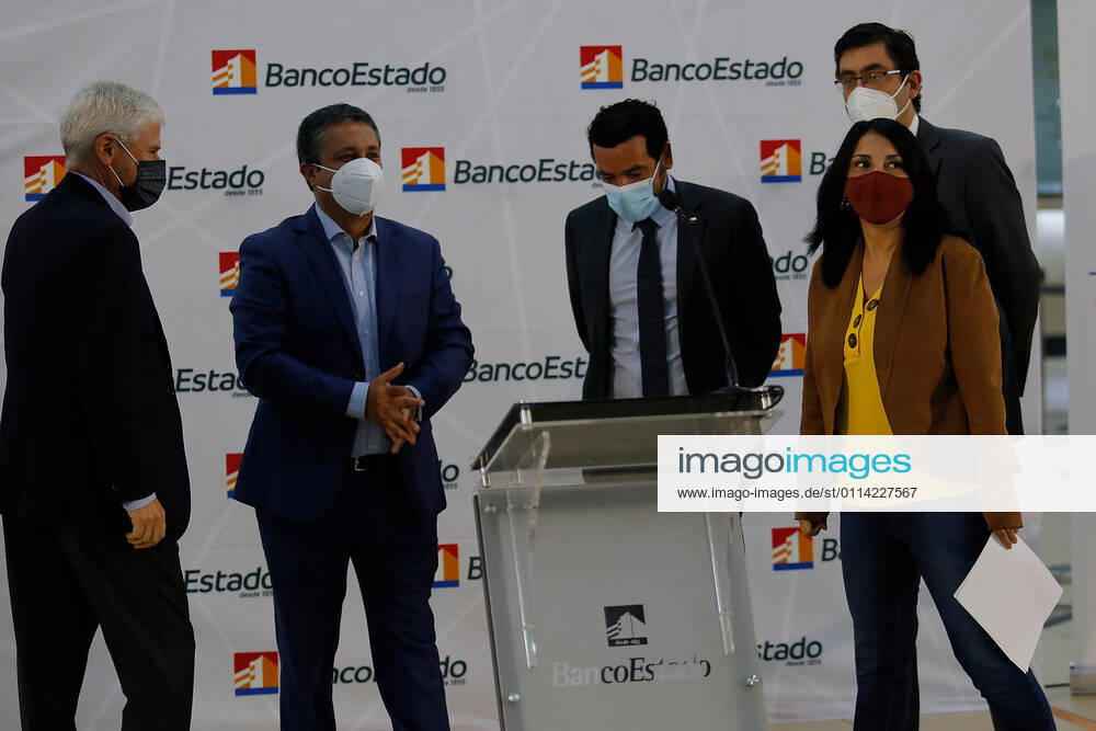 Santiago 26 February 2021 The Minister of Social Development, Karla Rubilar, and the President of BancoEstado, Ricardo de Tezanos, announce the payment of the IFE Covid and Bono Covid for February, which will benefit 2.4 million households Marcelo Hernandez Aton Chile, Santiago Chile Aton 490998