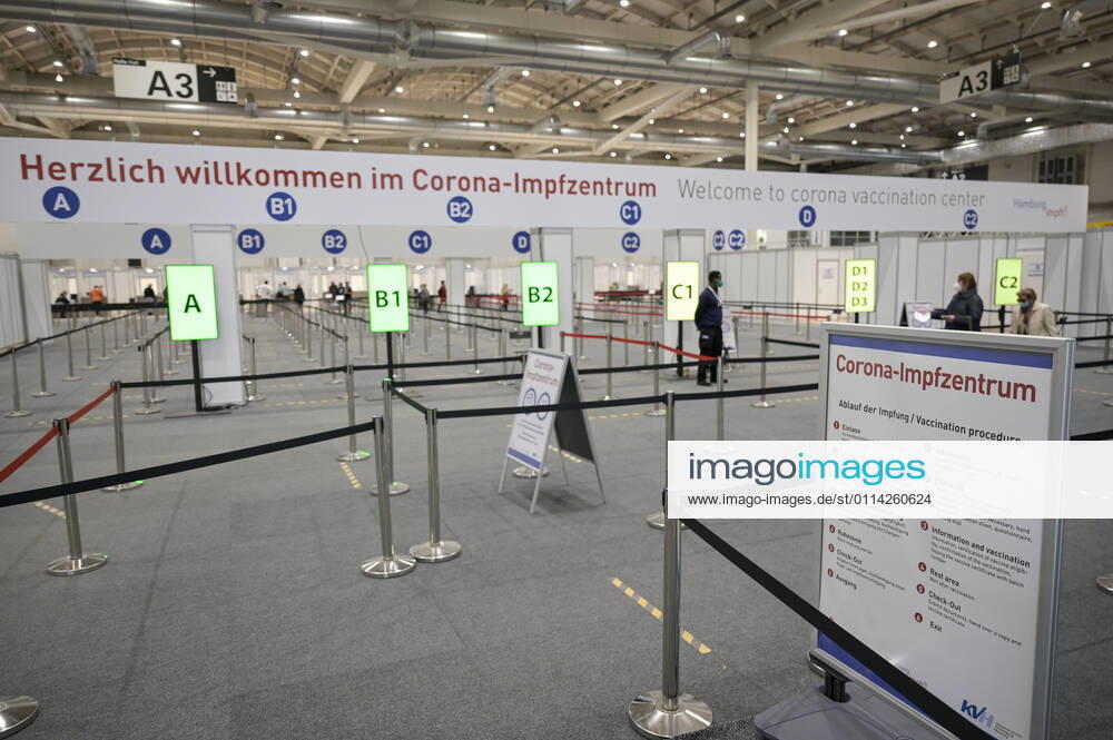 GERMANY, corona virus GERMANY, Hamburg, corona pandemic, largest vaccination center in Germany, for daily max 7000 people