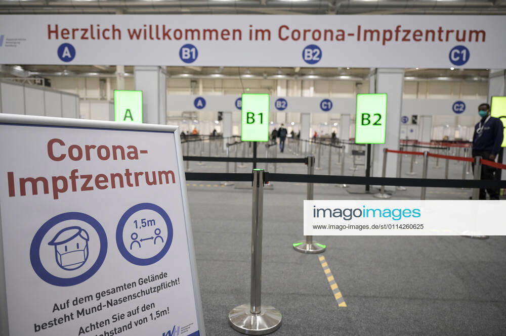 GERMANY, corona virus GERMANY, Hamburg, corona pandemic, largest vaccination center in Germany, for daily max 7000 people