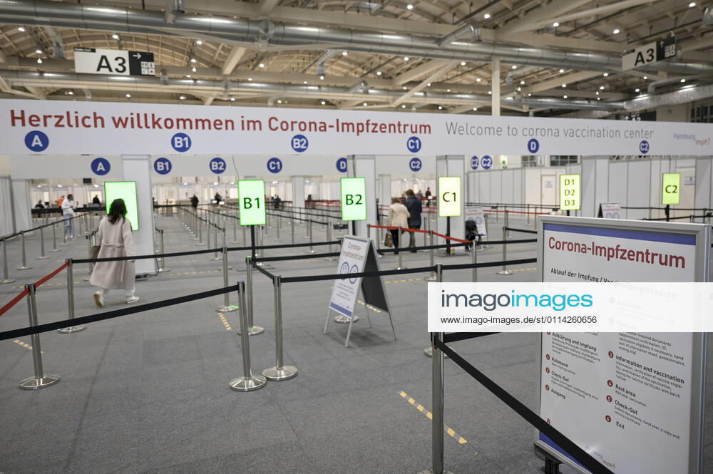 GERMANY, corona virus GERMANY, Hamburg, corona pandemic, largest vaccination center in Germany, for daily max 7000 people