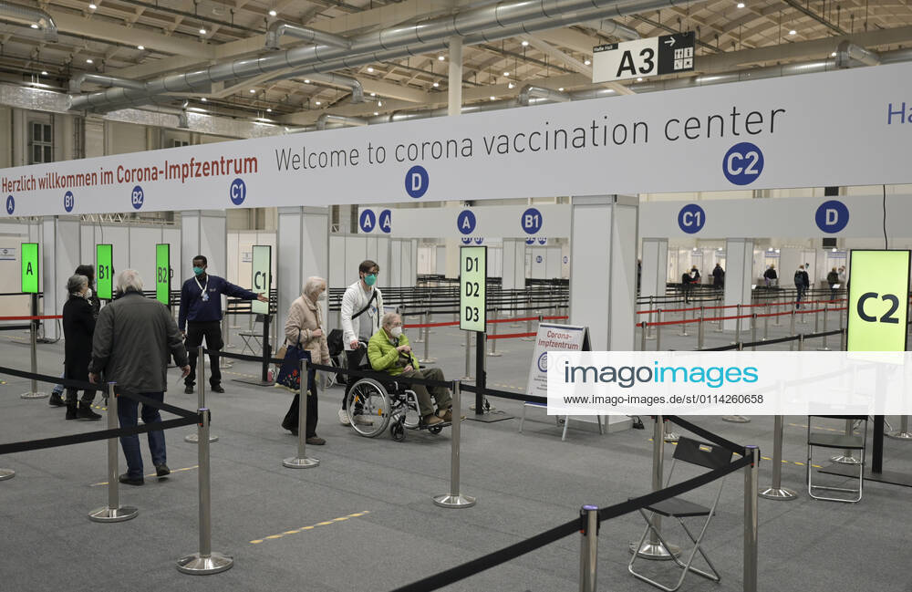 GERMANY, corona virus GERMANY, Hamburg, corona pandemic, largest vaccination center in Germany, for daily max 7000 people