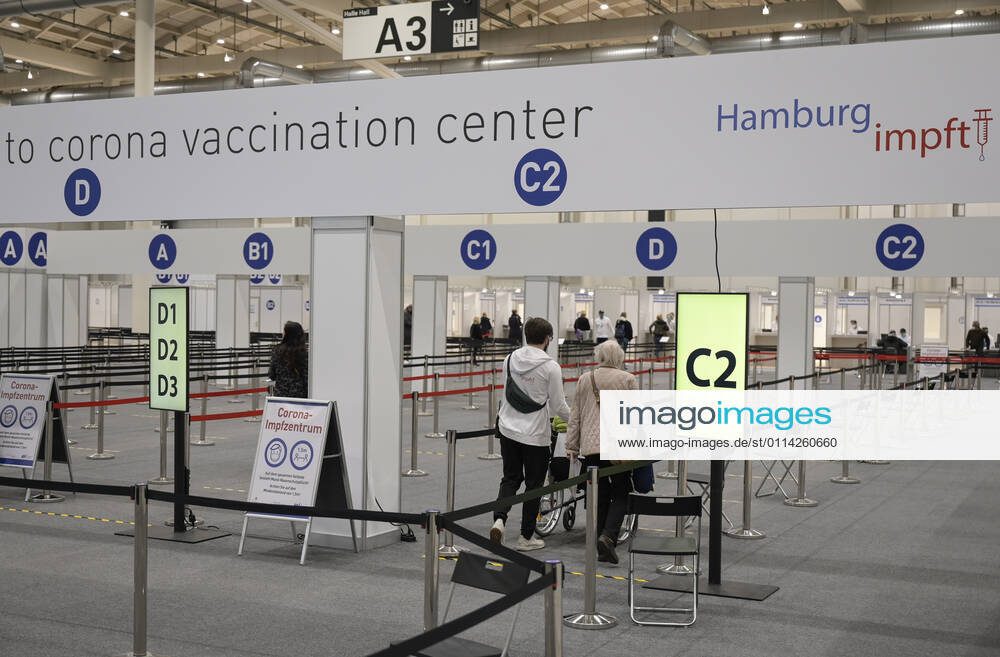 GERMANY, corona virus GERMANY, Hamburg, corona pandemic, largest vaccination center in Germany, for daily max 7000 people