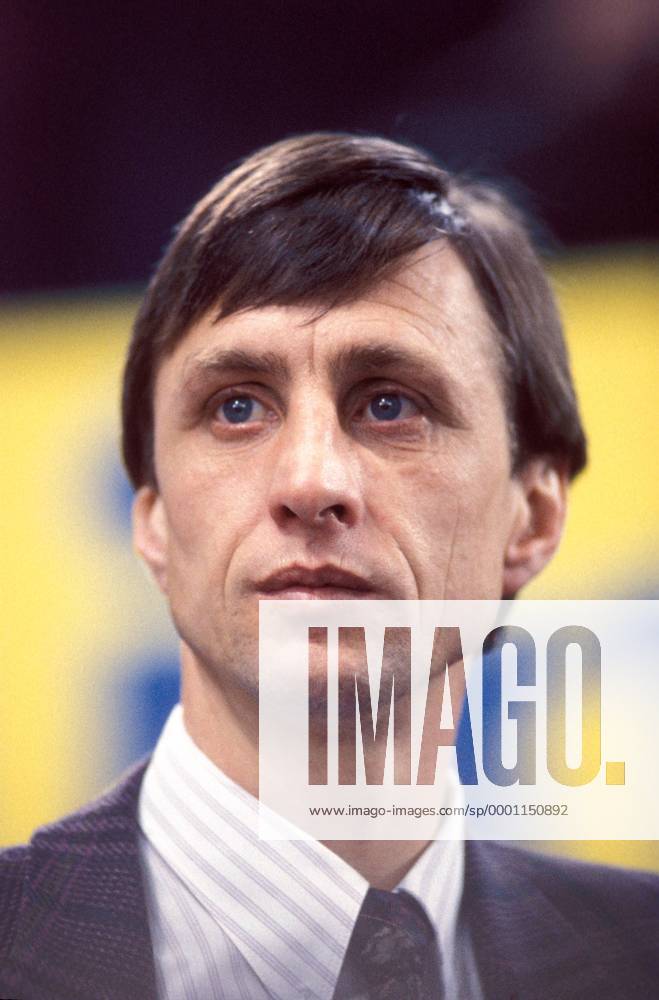 Trainer Johan Cruijff (FC Barcelona) Fußball Herren Primera Division 1991 1992, 1. Spanische Liga, CF Barcelona, Barca Porträt Aufnahmedatum geschätzt Barcelona, Cruyff