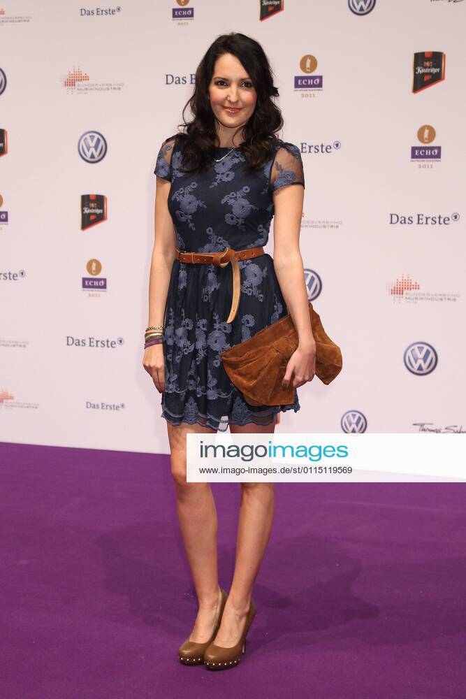 Johanna Klum beim Echo 2011 - dem Deutschen Musikpreis am Roten Teppich in der Messe Berlin am Funkturm. Es ist der 20. Echo. 20 Jahre Echo.
