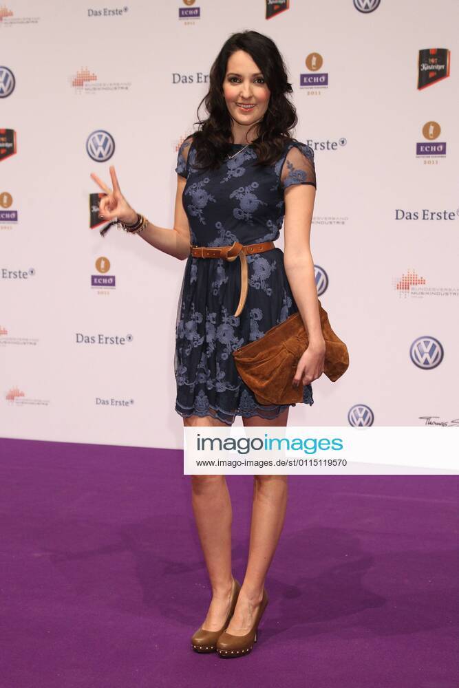 Johanna Klum beim Echo 2011 - dem Deutschen Musikpreis am Roten Teppich in der Messe Berlin am Funkturm. Es ist der 20. Echo. 20 Jahre Echo.