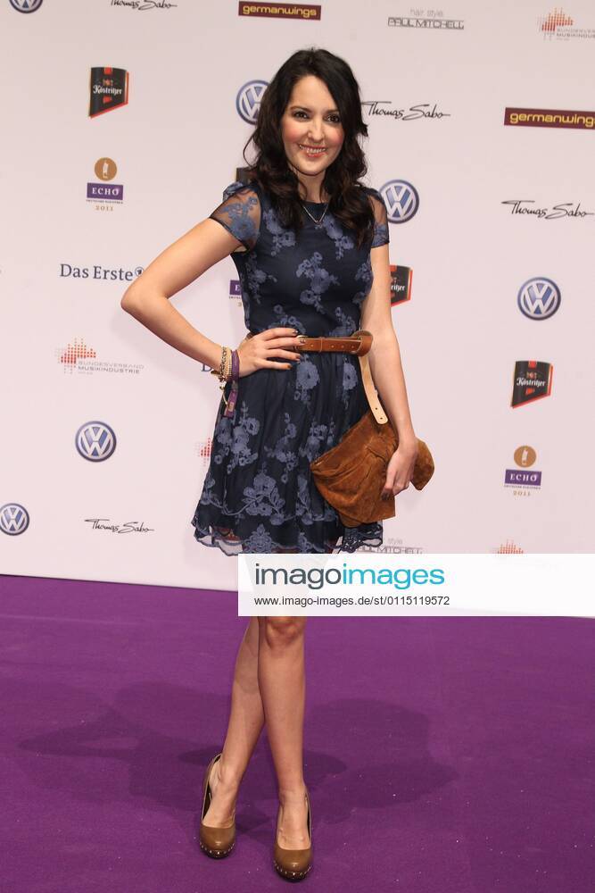 Johanna Klum beim Echo 2011 - dem Deutschen Musikpreis am Roten Teppich in der Messe Berlin am Funkturm. Es ist der 20. Echo. 20 Jahre Echo.