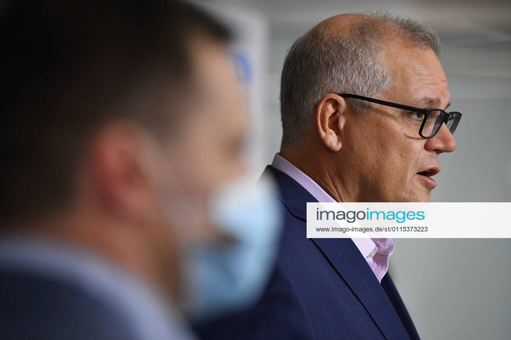 SCOTT MORRISON COVID19 VACCINATION, Australian Prime Minister Scott Morrison speaks to media after receiving his second COVID-19 vaccination during a visit to Castle Hill Medical Centre in Sydney, Sunday, March 14, 2021. ( NO ARCHIVING, , NO USE IN BOOKS WITHOUT CONSENT SYDNEY NSW AUSTRALIA