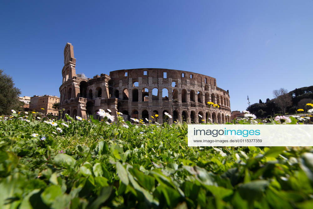 Rome: Colosseum on first day of Red Zone View of Colosseum on the first day with the restrictions of red zone for the fight against the Covid-19 pandemic Rome Italy