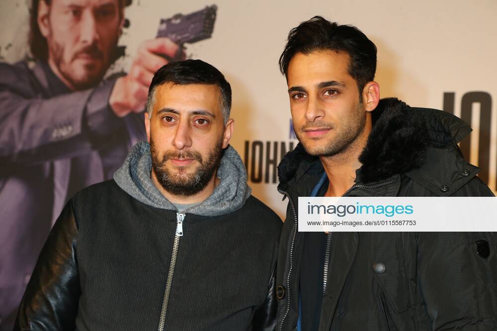 Kida Khodr Ramadan und Karim Guenes beim PopUp PREVIEW von JOHN WICK in der Classic Remise Wiebestra?üe 36-37 10553 Berlin