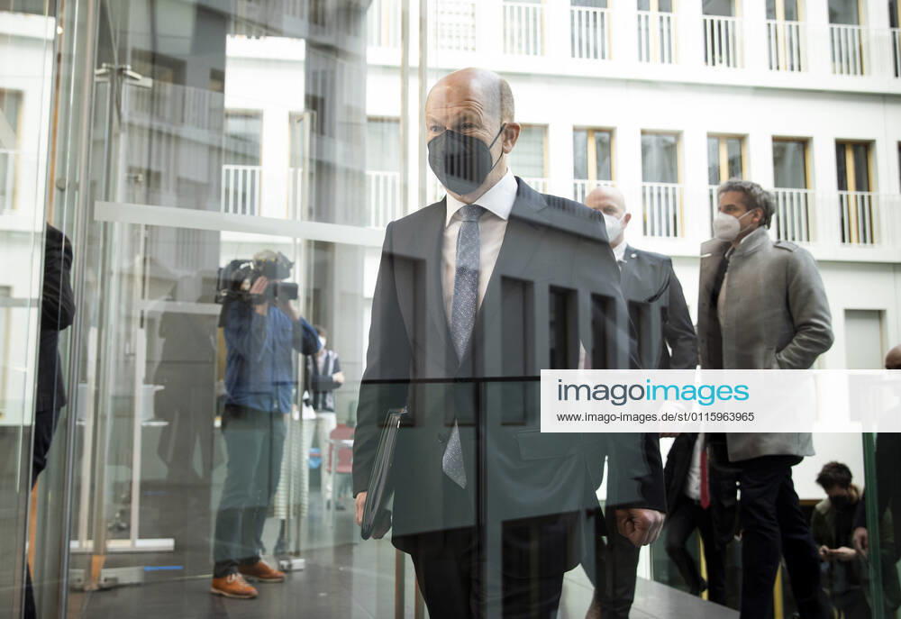 Bundesfinanzminister Olaf Scholz, SPD, auf dem zur Bundespressekonferenz. Berlin, 24.03.2021, Berlin Deutschland