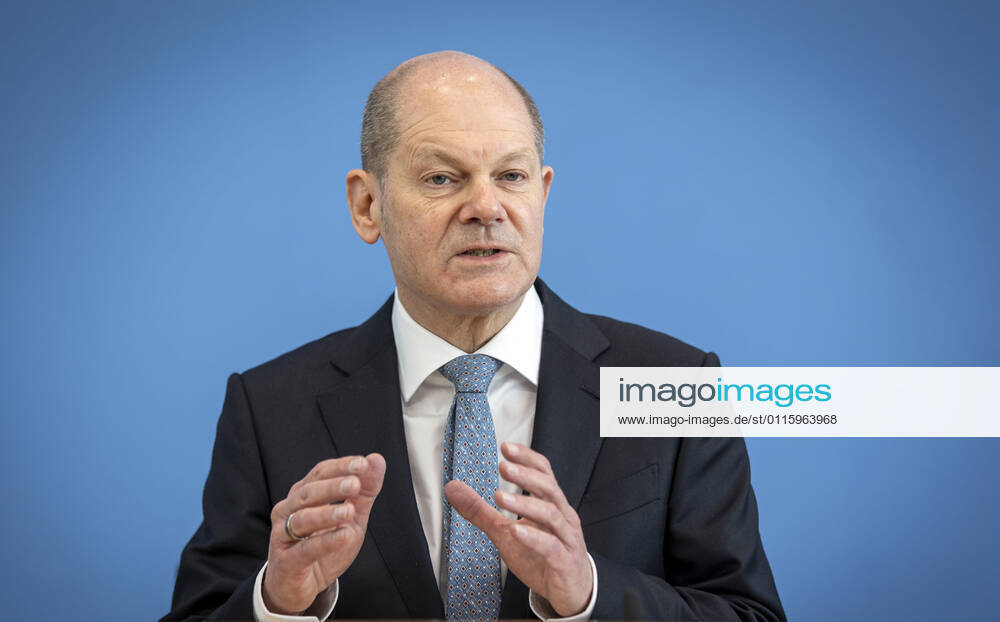 Bundesfinanzminister Olaf Scholz, SPD, in der Bundespressekonferenz. Berlin, 24.03.2021, Berlin Deutschland