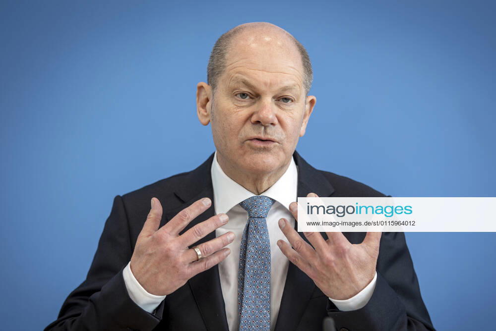Bundesfinanzminister Olaf Scholz, SPD, in der Bundespressekonferenz. Berlin, 24.03.2021, Berlin Deutschland