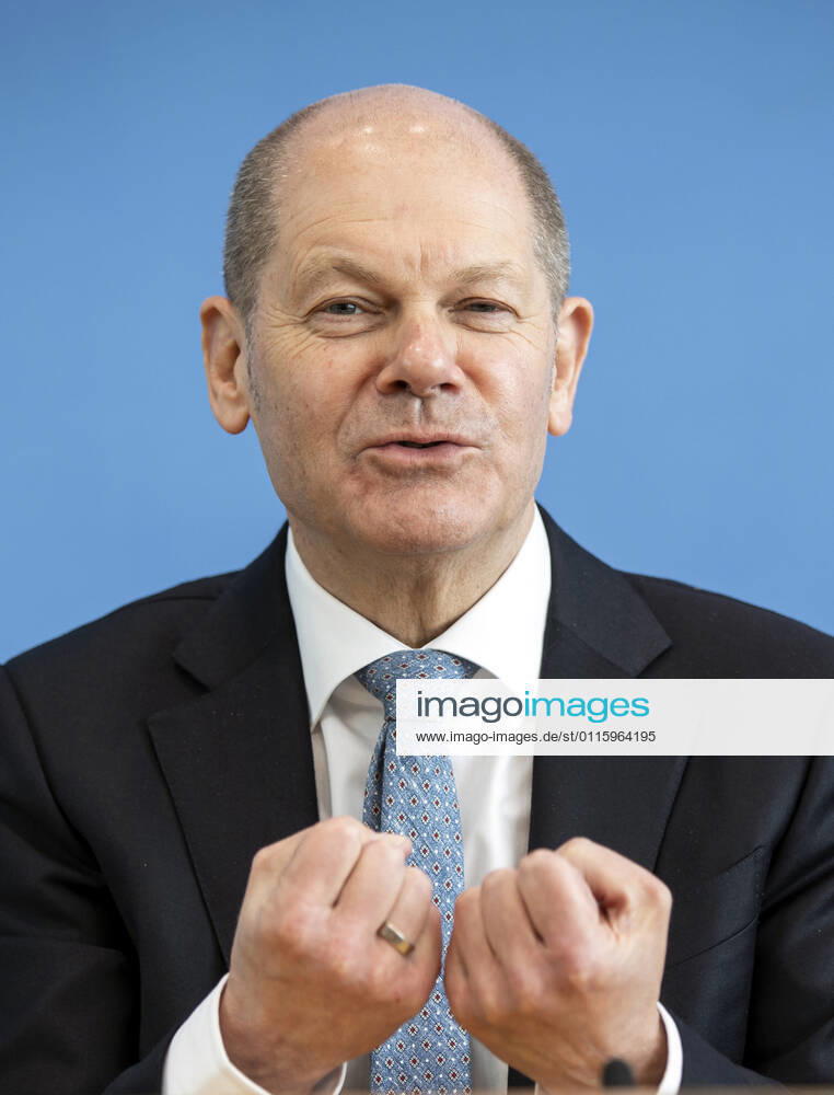 Bundesfinanzminister Olaf Scholz, SPD, in der Bundespressekonferenz. Berlin, 24.03.2021, Berlin Deutschland