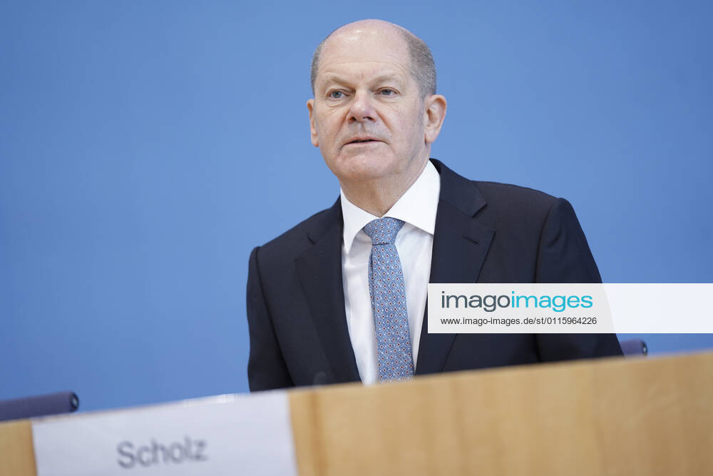 Bundespressekonfereenz, Eckwerte des Bundeshaushalts 2022 und Finanzplan 2025 mit Bundesfinanzminister Scholz Aktuell, 24.03.2021, Berlin, Bundespressekonferenz, Olaf Scholz, der deutsche Finanzminister im Portrait bei der Vorstellung der Eckwerte des Bundeshaushalts 2022 und Finanzplan bis 2025 Berlin Berlin Deutschland