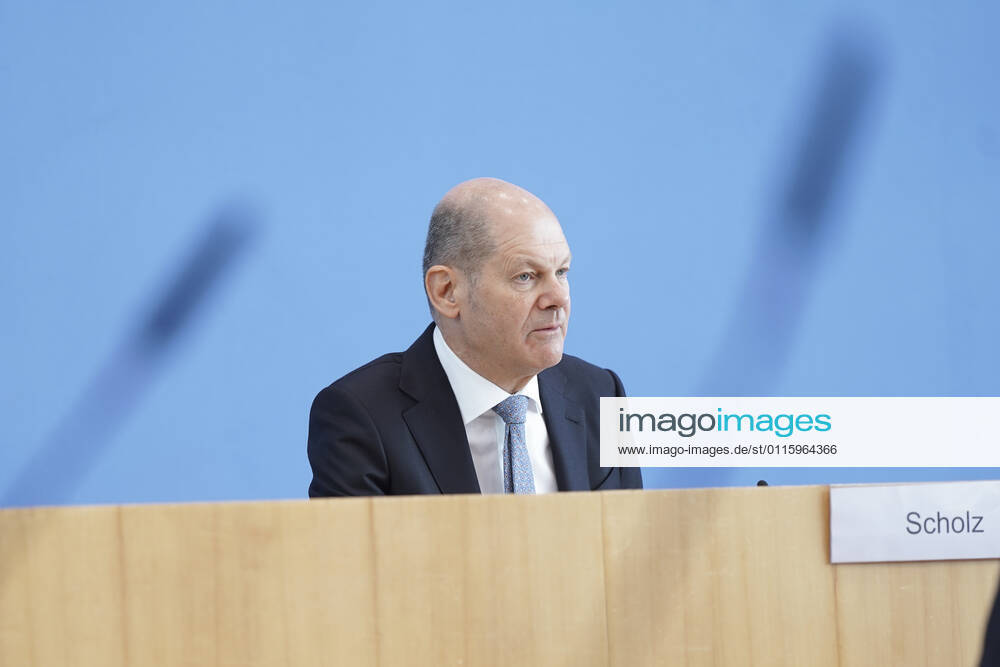 Bundespressekonfereenz, Eckwerte des Bundeshaushalts 2022 und Finanzplan 2025 mit Bundesfinanzminister Scholz Aktuell, 24.03.2021, Berlin, Bundespressekonferenz, Olaf Scholz, der deutsche Finanzminister bei der Vorstellung der Eckwerte des Bundeshaushalts 2022 und Finanzplan bis 2025 Berlin Berlin Deutschland