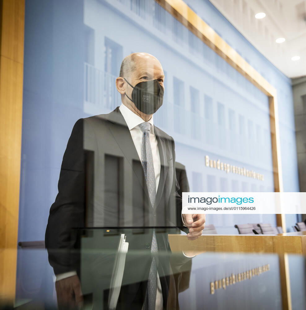 Bundesfinanzminister Olaf Scholz, SPD, in der Bundespressekonferenz. Berlin, 24.03.2021, Berlin Deutschland