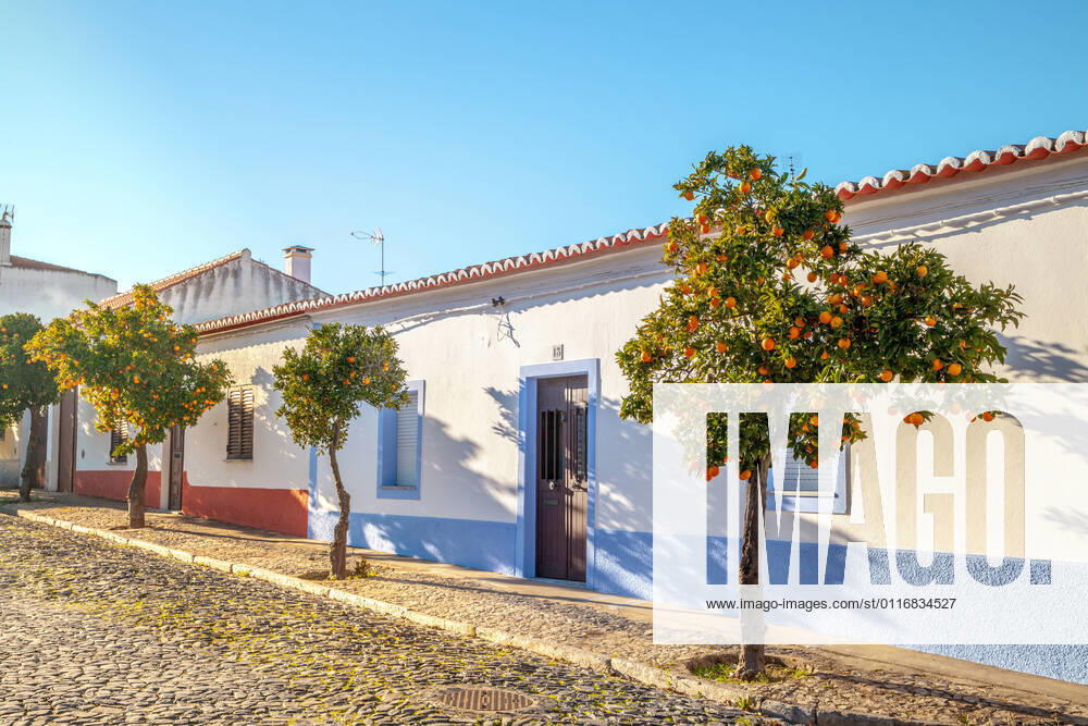 Detail view of the traditional Architecture city of Mourao Portugal Detail View Of The City Of Mourao the Traditional Architecture In Alentejo Portugal Mourao Alentejo Portugal