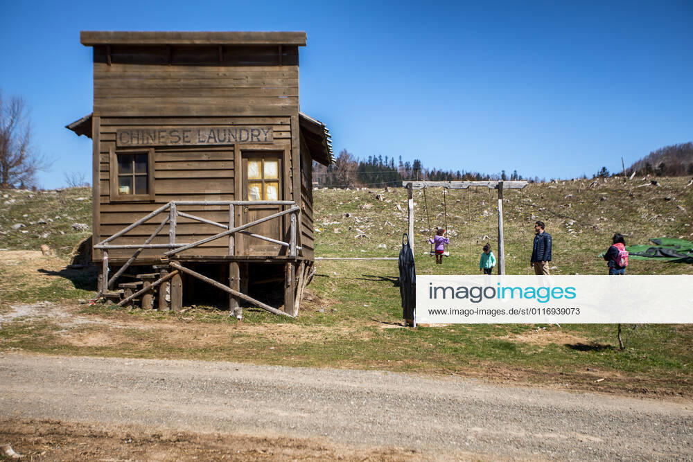 The famous cowboy village Roswell, located in the Municipality of Fužine, opened its doors to visitors The village of Roswell, where the film Winnetou was filmed, opened its doors to visitors in Fuzine, Croatia on April 24, 2021. NelxPavletic PIXSELL