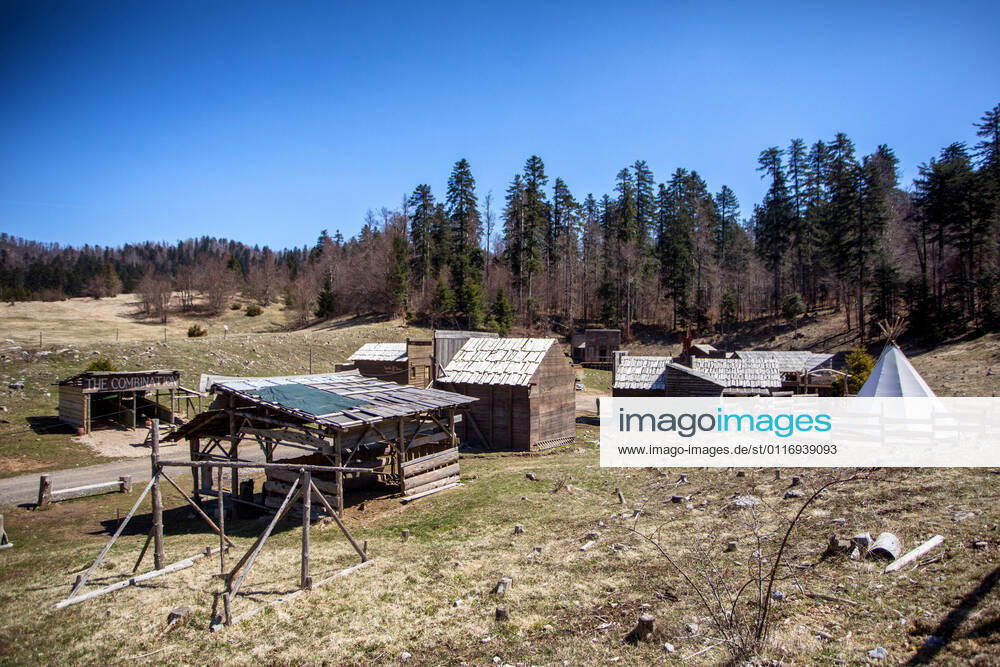 The famous cowboy village Roswell, located in the Municipality of Fužine, opened its doors to visitors The village of Roswell, where the film Winnetou was filmed, opened its doors to visitors in Fuzine, Croatia on April 24, 2021. NelxPavletic PIXSELL
