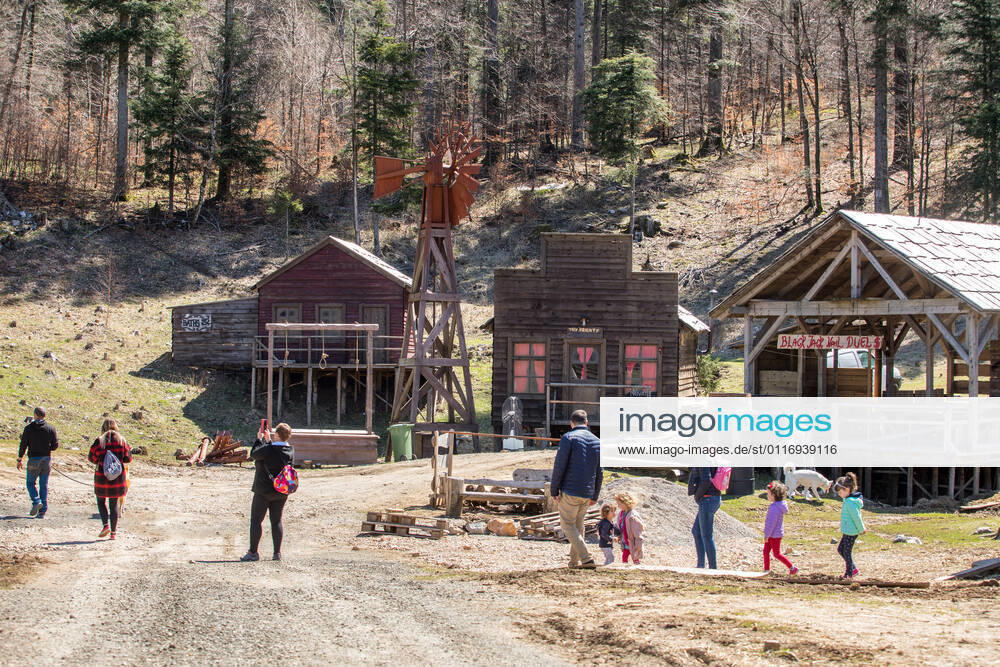 The famous cowboy village Roswell, located in the Municipality of Fužine, opened its doors to visitors The village of Roswell, where the film Winnetou was filmed, opened its doors to visitors in Fuzine, Croatia on April 24, 2021. NelxPavletic PIXSELL