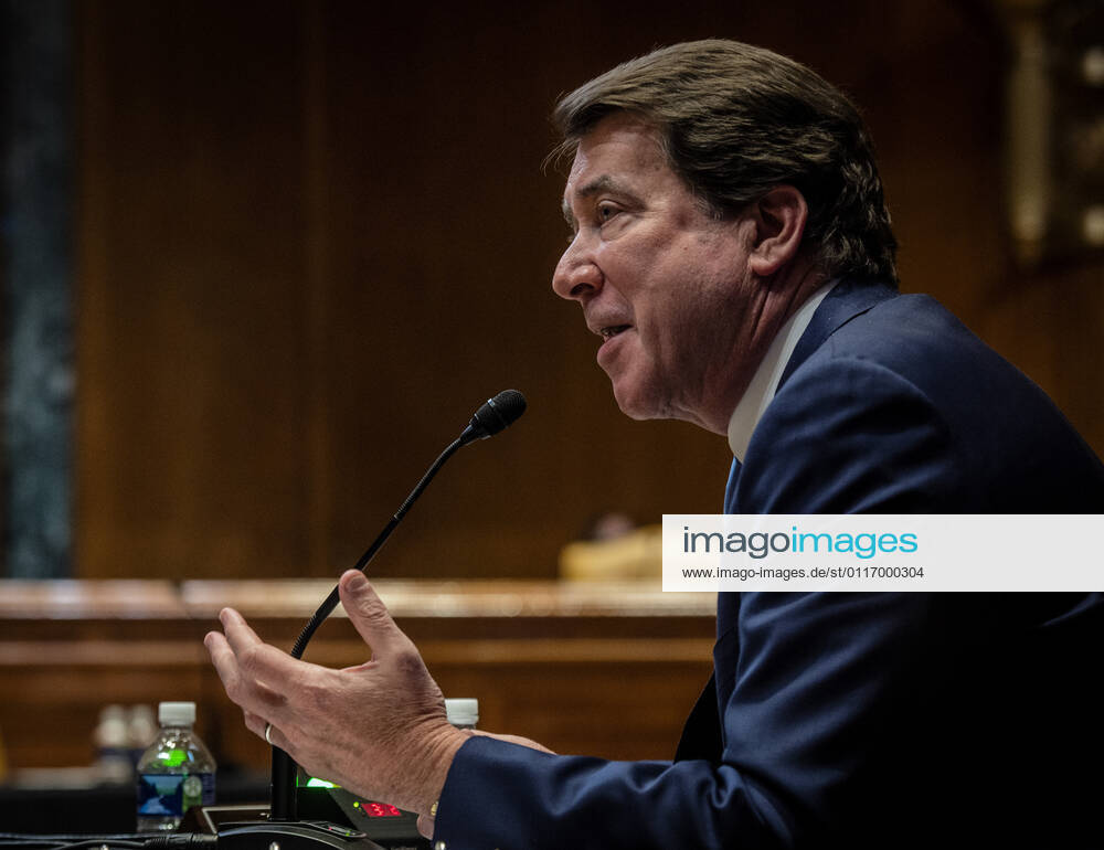 Sen. Bill Hagerty(R-TN) asks a question to U.S. Trade Representative Katherine Tai before the Senate Appropriations Subcommittee on Commerce, Justice, Science, and Related Agencies during a hearing on the proposed budget for fiscal year 2022 for the Office of the U.S. Trade Representative on Capitol Hill on Wednesday, April 28, 2021 in Washington, DC. Pool WASP20210428116 BillxO Leary