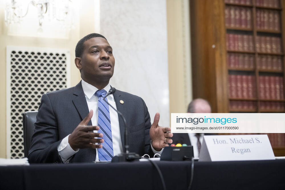 Michael S. Regan, Administrator, US Environmental Protection Agency, appears before a Senate Environment and Public Works hearing to examine the President s proposed budget request for fiscal year 2022 for the Environmental Protection Agency, in the Dirksen Senate Office Building in Washington, DC, Wednesday, April, 28, 2021.
