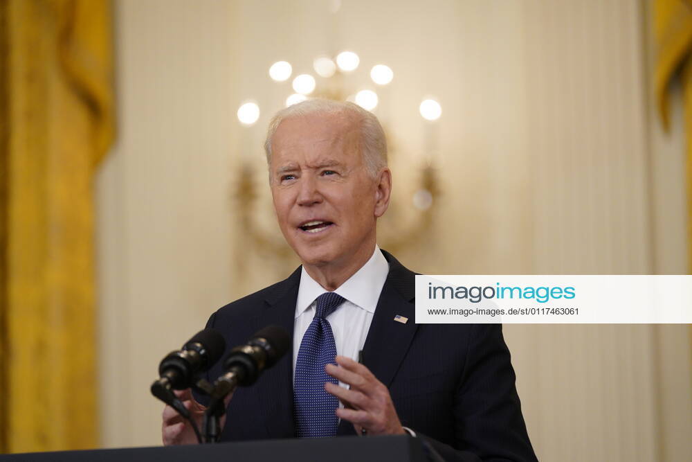 United States President Joe Biden delivers remarks on the economy in the East Room of the White House in Washington, DC on Monday, May 10, 2021. Washington USA - ZUMAs152 20210510_zaa_s152_032
