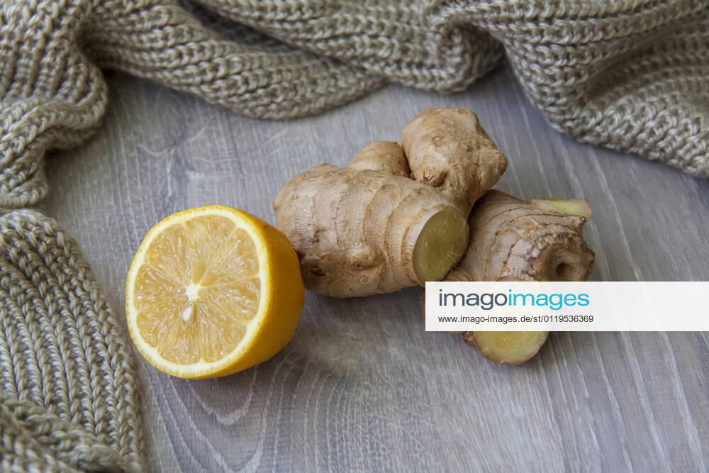 Ginger and lemon. Season of colds and infections. Strengthening the immune system with vitamins