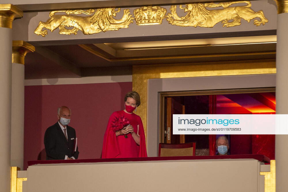 Queen Mathilde of Belgium pictured during the proclamation of the Queen Elisabeth piano Competition 2021, at the Henry Le Boeuf hall, of the Bozar Palais des Beaux Arts, in Brussels, Saturday 29 May 2021. NICOLASxMAETERLINCK 2724648