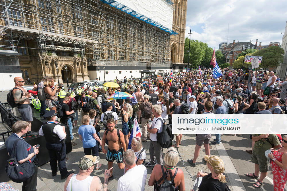 London, United Kingdom. Anti Lockdown Protest Westminster.